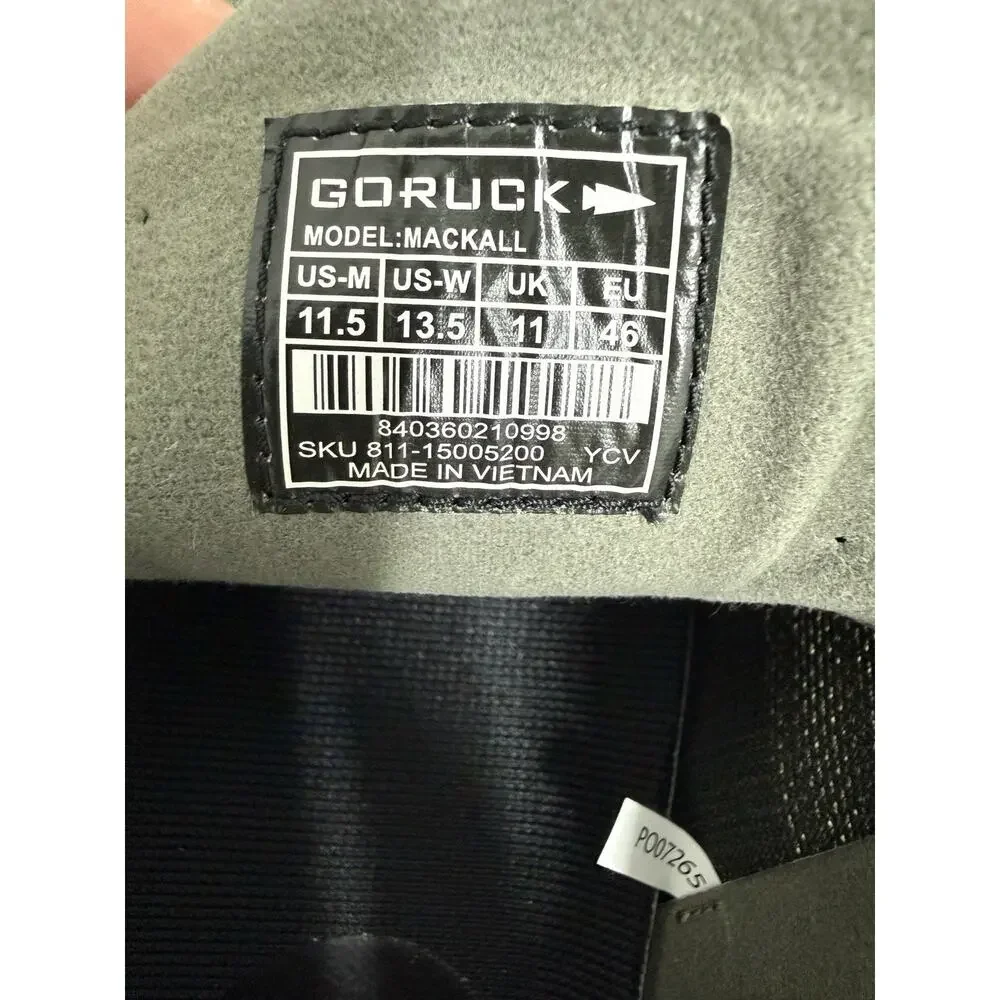 GORUCK Mackall Rucking Shoes Men 11.5 Earth Forged Iron Trail Running New